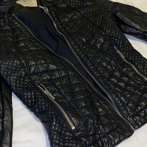 Leather Detailed Jacket 🖤